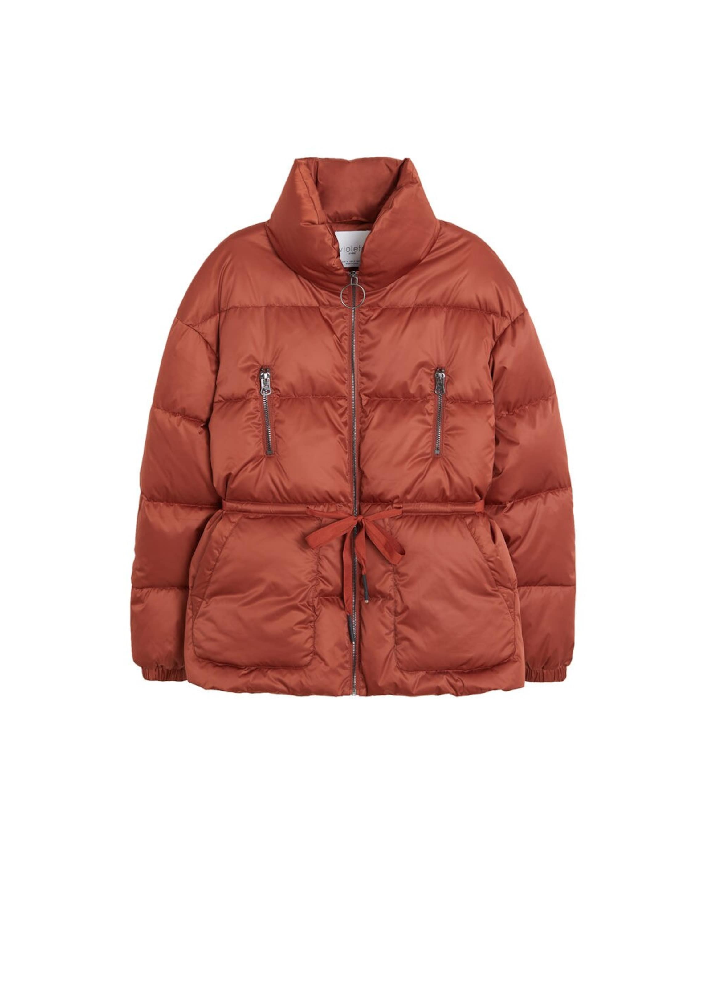 VIOLETA by Mango - Anorak 'Cobre' in rostbraun