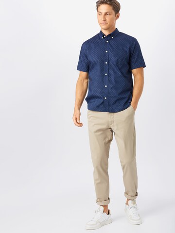 GAP Slim fit Button Up Shirt in Blue