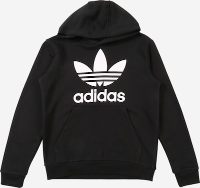 ADIDAS ORIGINALS Sweat 'Trefoil' en noir / blanc, Vue avec produit