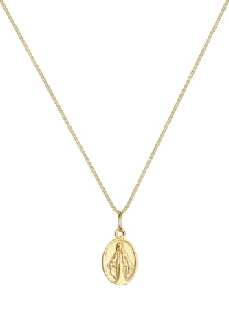 ELLI PREMIUM Halskette Marienbild in Gold