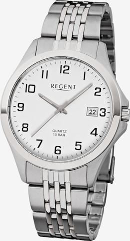 REGENT Analog Watch '11150569' in Silver: front