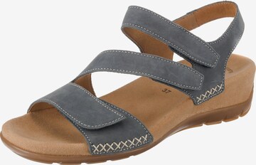 GABOR Strap Sandals in Grey: front