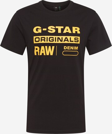 Coupe regular T-Shirt 'Swando' G-Star RAW en noir : devant