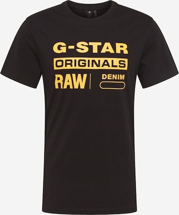 G-Star RAW Regular fit Póló 'Swando' - fekete: elől