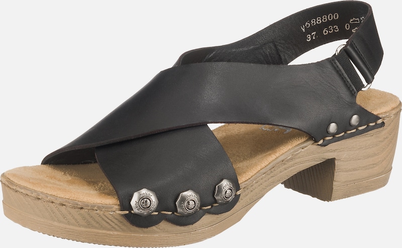 RIEKER Sandale 'V6888 00' in schwarz RIE0639001000001 Rieker Damen Sandale Sandalette Sommerschuhe blau V348414