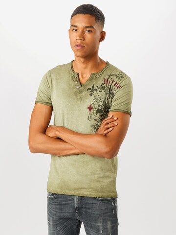 Coupe regular T-Shirt Key Largo en vert : devant