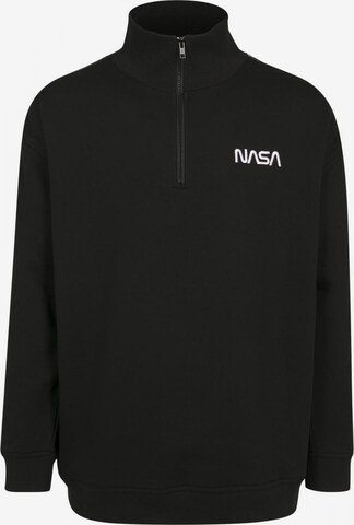 Mister Tee Sweatshirt 'NASA Astronaut' i svart: framsida