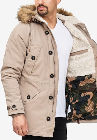 INDICODE JEANS Parka 'Fann' in Beige