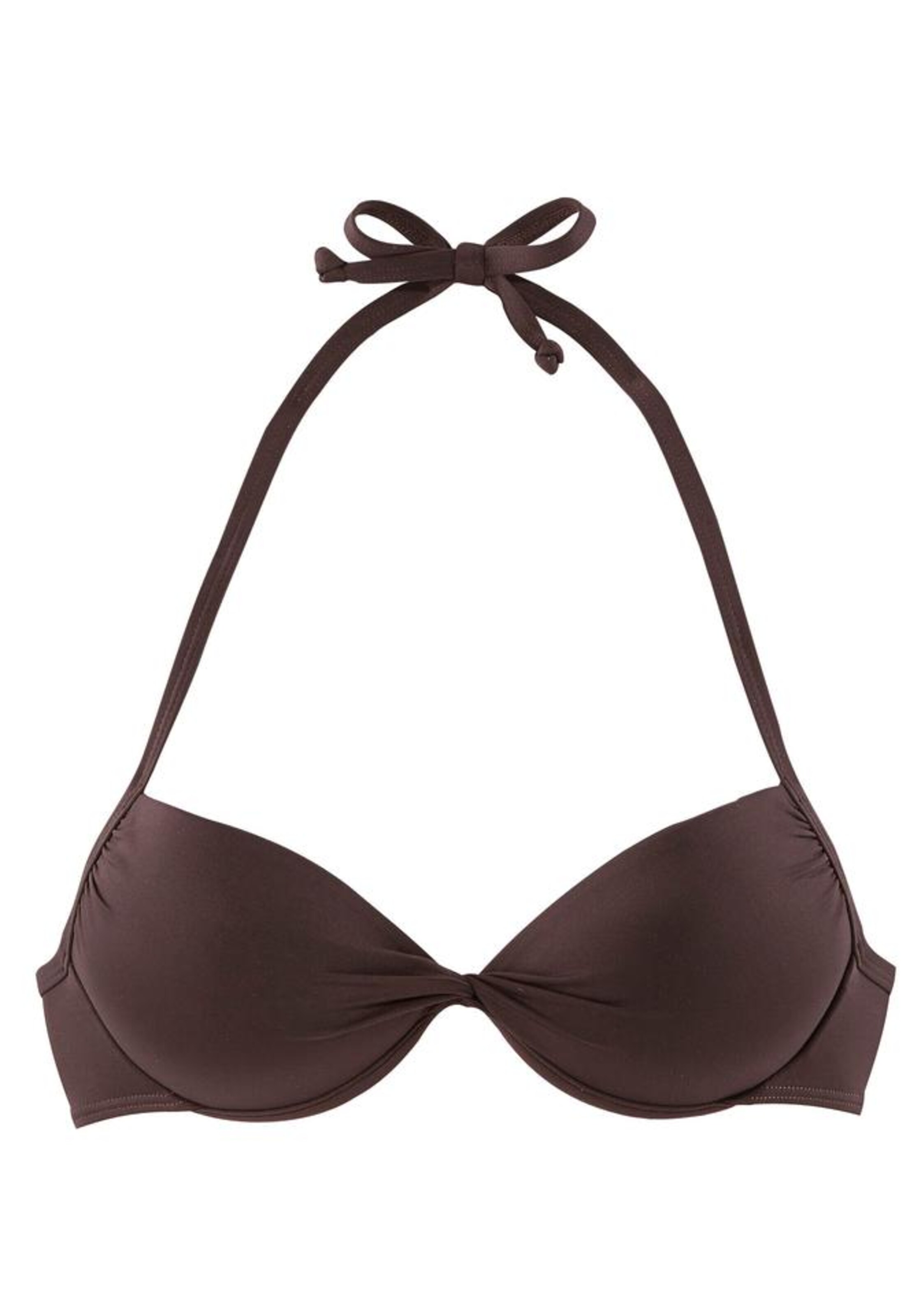 LASCANA - Push-up-Top in dunkelbraun