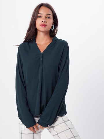 QS Blouse in Groen: voorkant