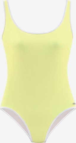 VENICE BEACH Triangle Swimsuit in Yellow: front