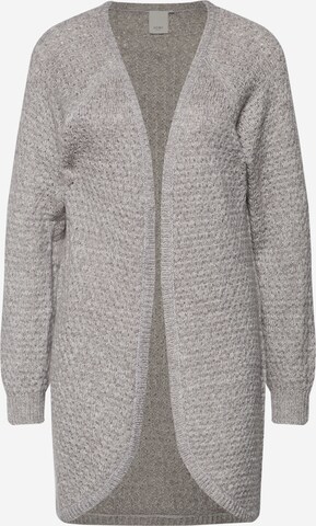 ICHI Knit Cardigan 'Olanda Ca' in Grey: front