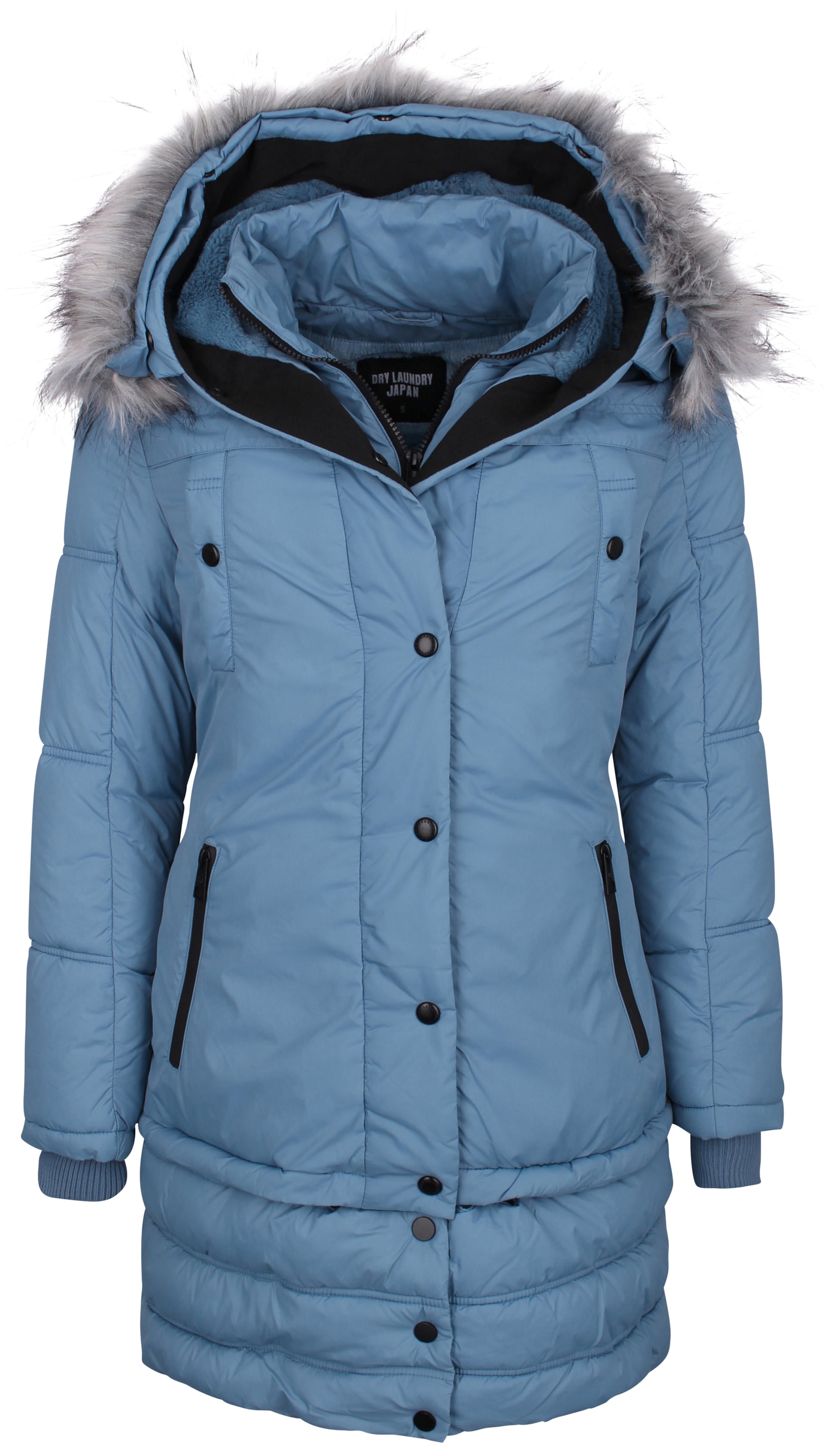 Dry Laundry Winterparka in Blauw: voorkant