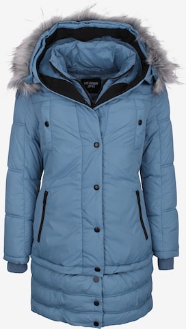 Dry Laundry Winterparka in Blauw: voorkant