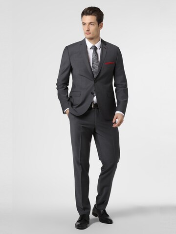 Finshley & Harding London Slimfit Baukasten-Sakko ' Lucas Athletic ' in Grau: Vorderseite