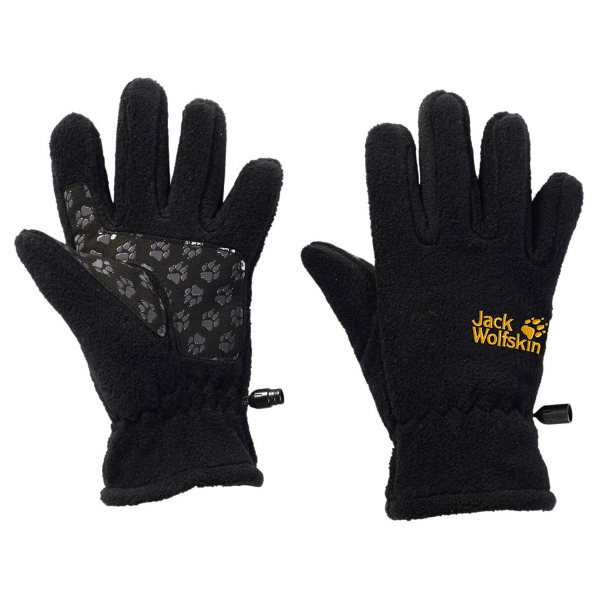JACK WOLFSKIN - Fleece Fingerhandschuhe für Mädchen in schwarz