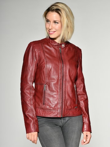 Maze Lederjacke 'Marcie' in Weinrot | ABOUT YOU