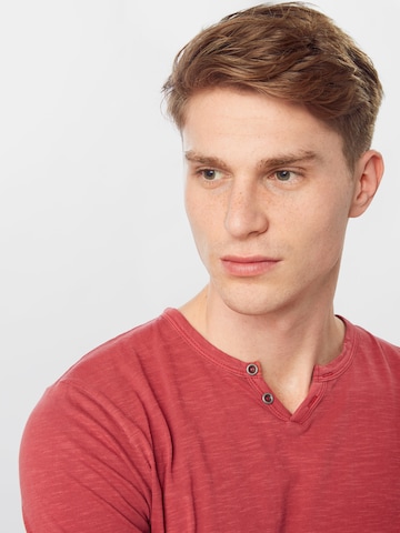 JACK & JONES Regular Fit T-Shirt 'Split' in Rot