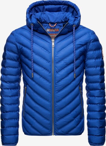 NAVAHOO Between-Season Jacket 'Fey-Tun' in Blue: front