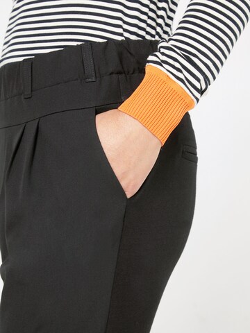Kaffe Skinny Bandplooibroek 'Jillian' in Zwart