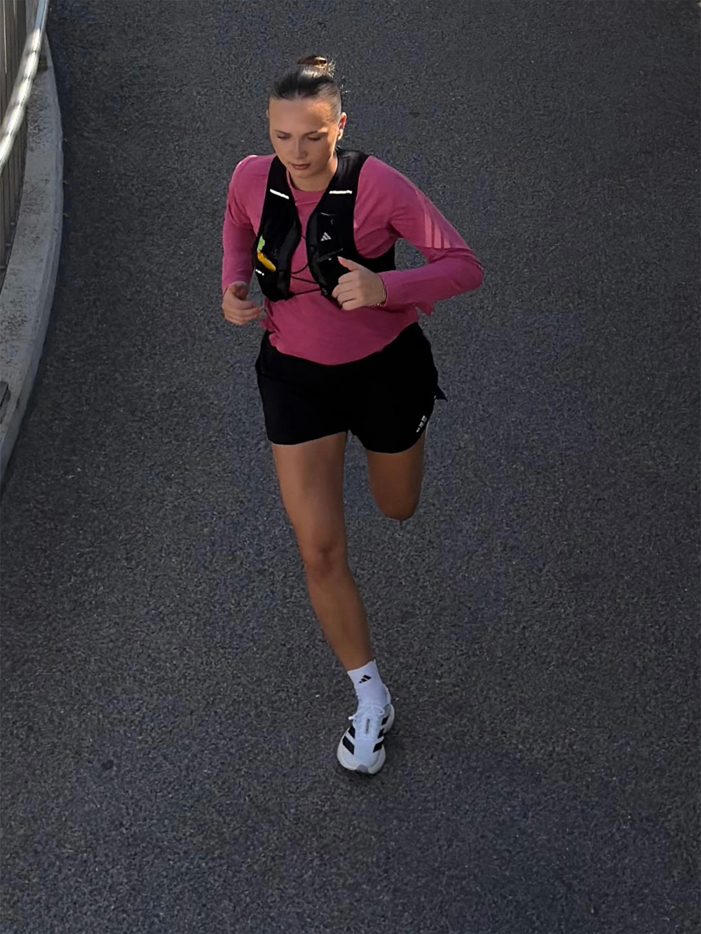 Carla - Pink Running Look by adidas Performance