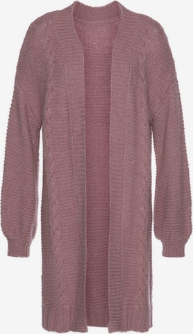 LASCANA Longstrickjacke in Pink: predná strana