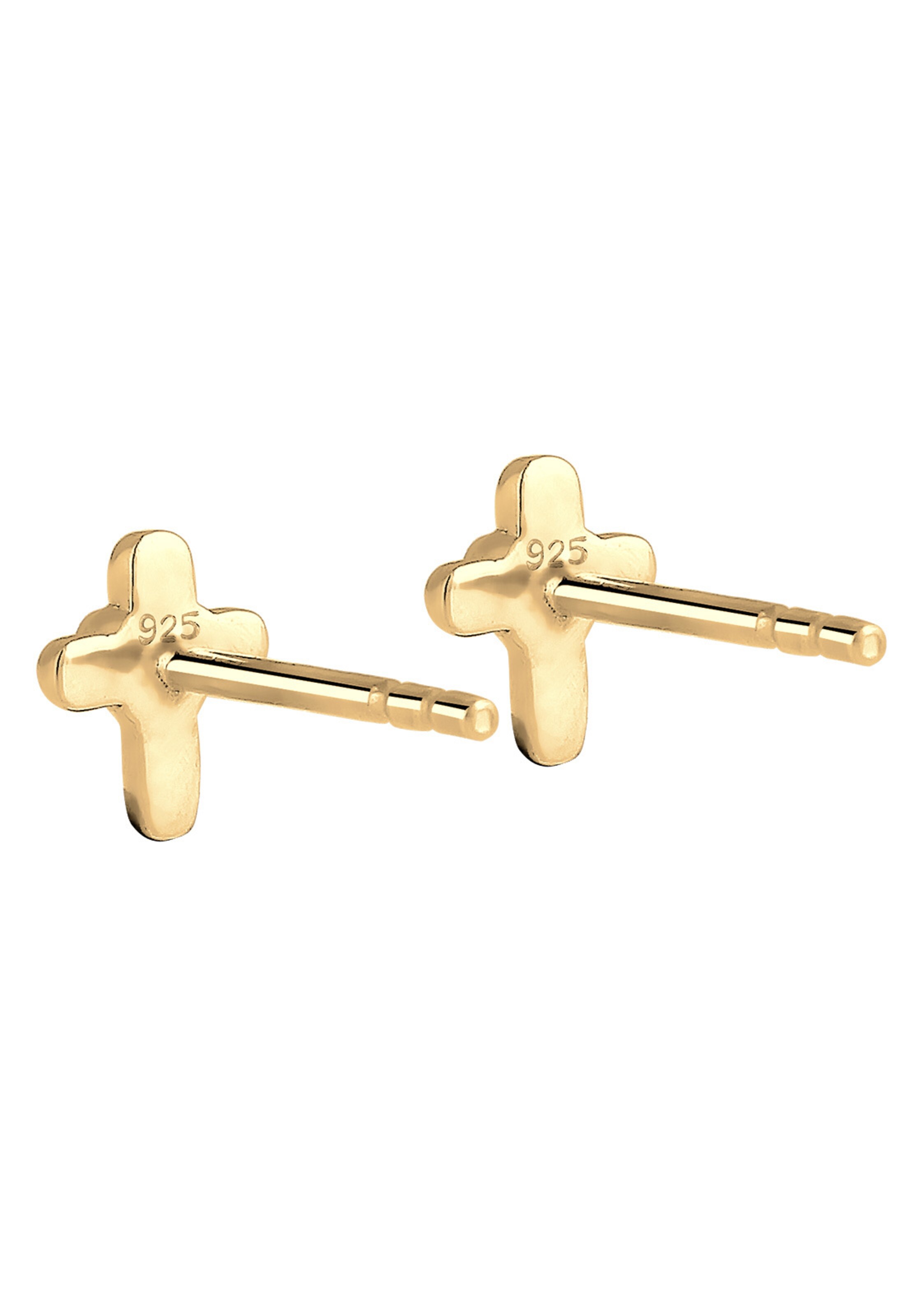 ELLI Ohrringe 'Herz, Kreuz' in Gold