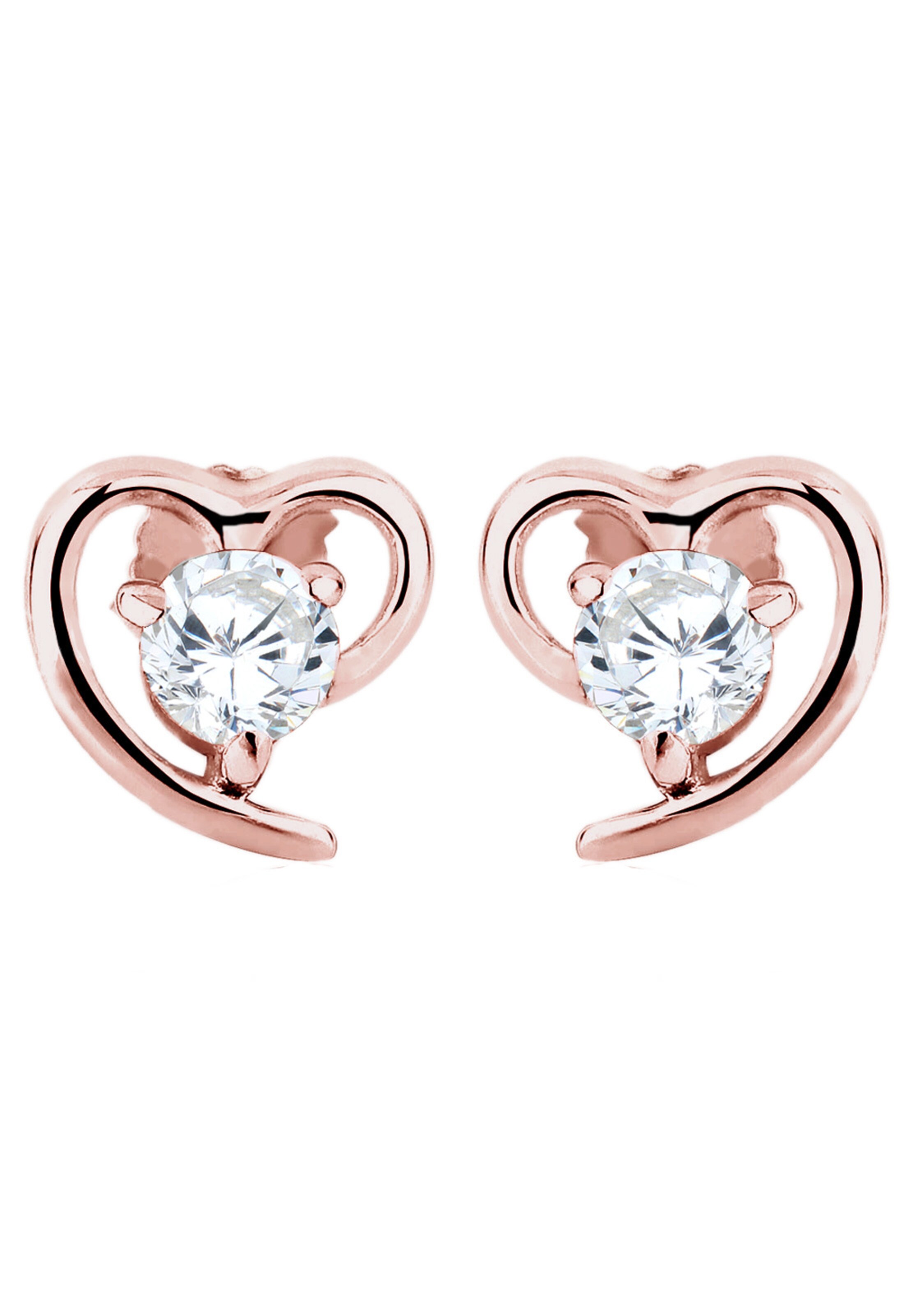 ELLI Earrings 'Herz' in Gold: front