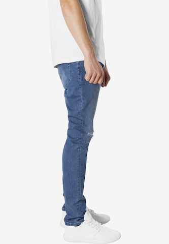 Urban Classics Skinny Jeans in Blauw