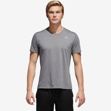 ADIDAS PERFORMANCE Functioneel shirt 'Response Soft' in Grijs: voorkant