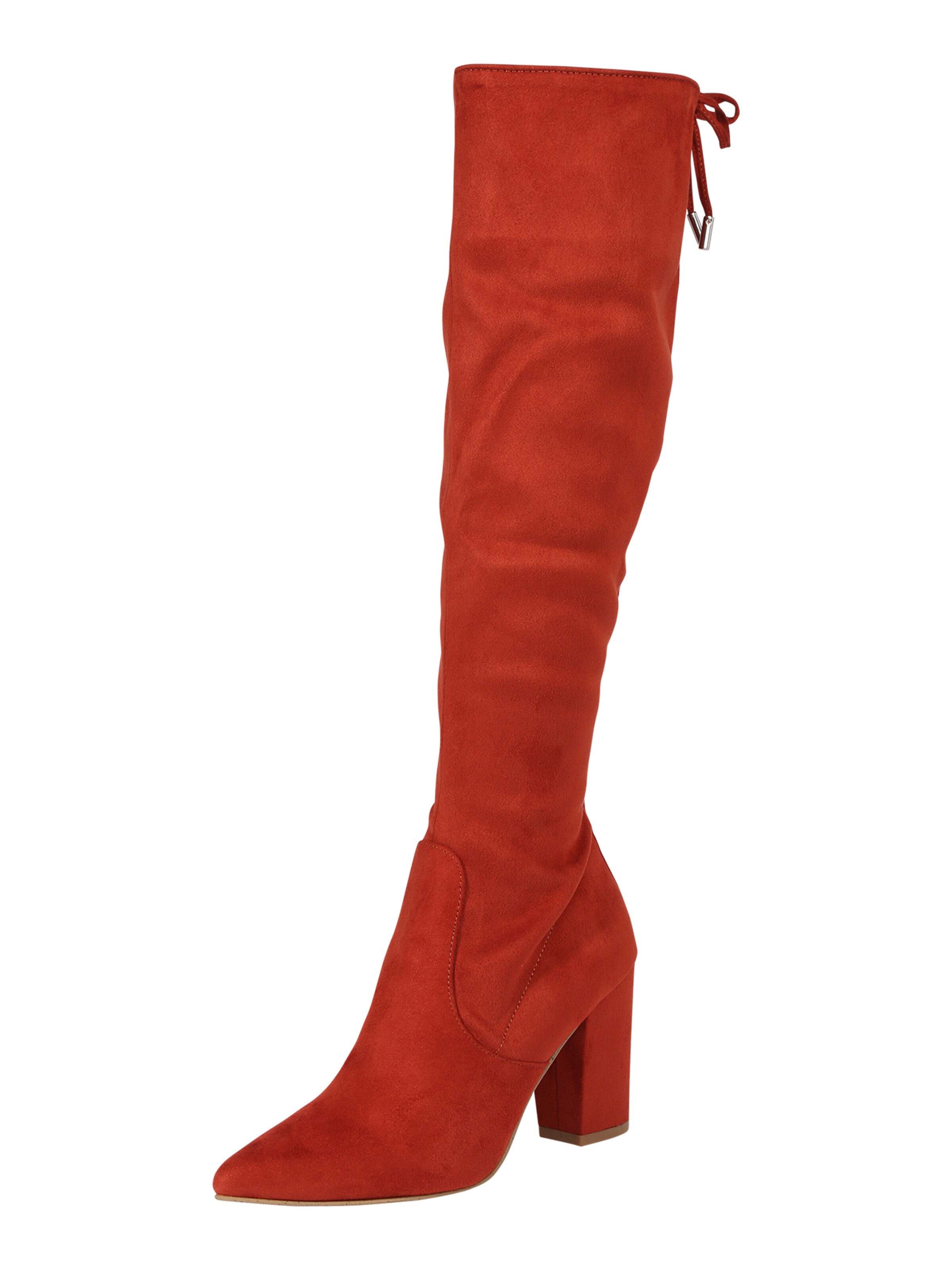 STEVE MADDEN - Overknee laarzen 'Risky' in de kleur Roestrood