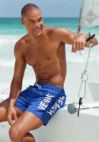 Shorts de bain VENICE BEACH en bleu : devant