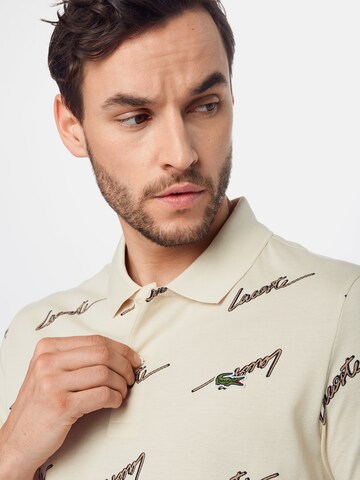 Lacoste LIVE Regular fit Póló - bézs: elől