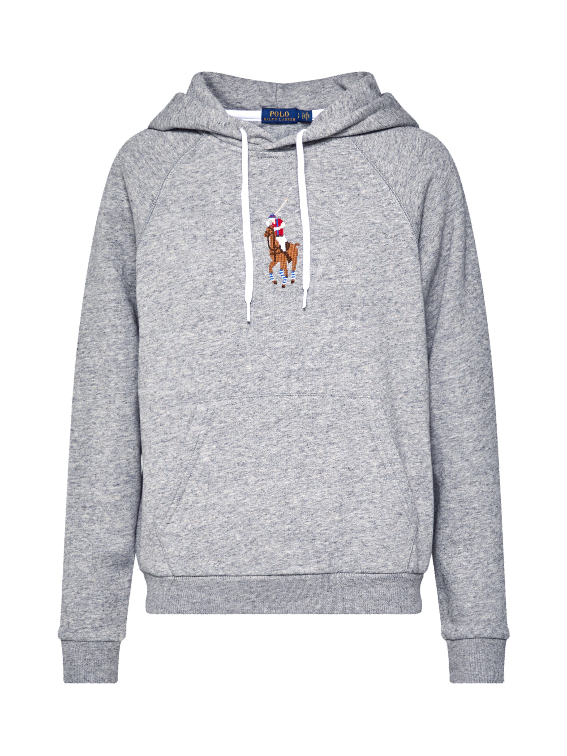 POLO RALPH LAUREN - Sweatshirt 'SHK PO N HD-LONG SLEEVE-KNIT' in de kleur Grijs