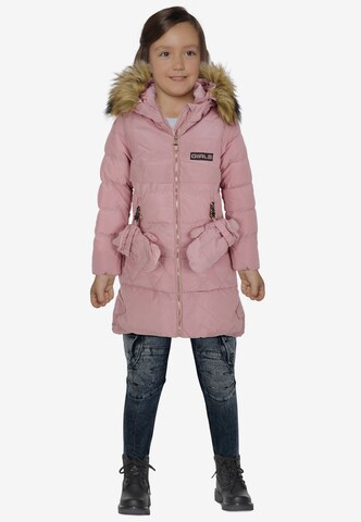 CIPO & BAXX Winterparka mit Abenteuerhandschuhen in Pink