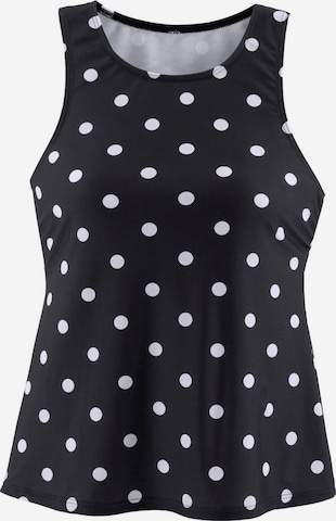 Haut de tankini LASCANA en noir : devant