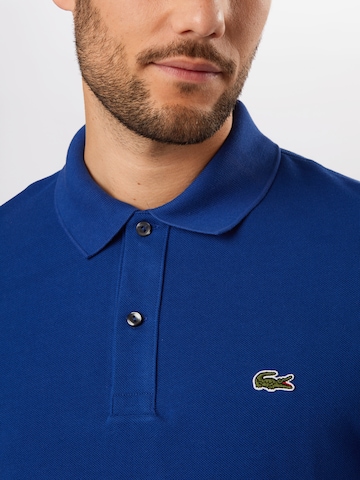 LACOSTE Slim fit T-shirt i blå