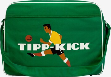 LOGOSHIRT Schoudertas 'Tipp Kick' in Groen: voorkant