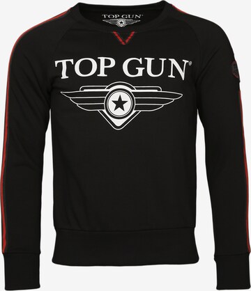 TOP GUN Sweatshirt ' Streak ' in Zwart: voorkant