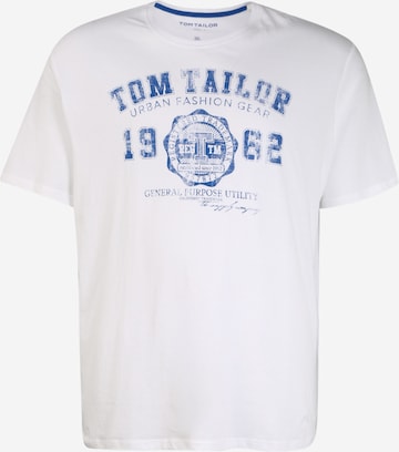 TOM TAILOR Men + - Camisa em branco: frente