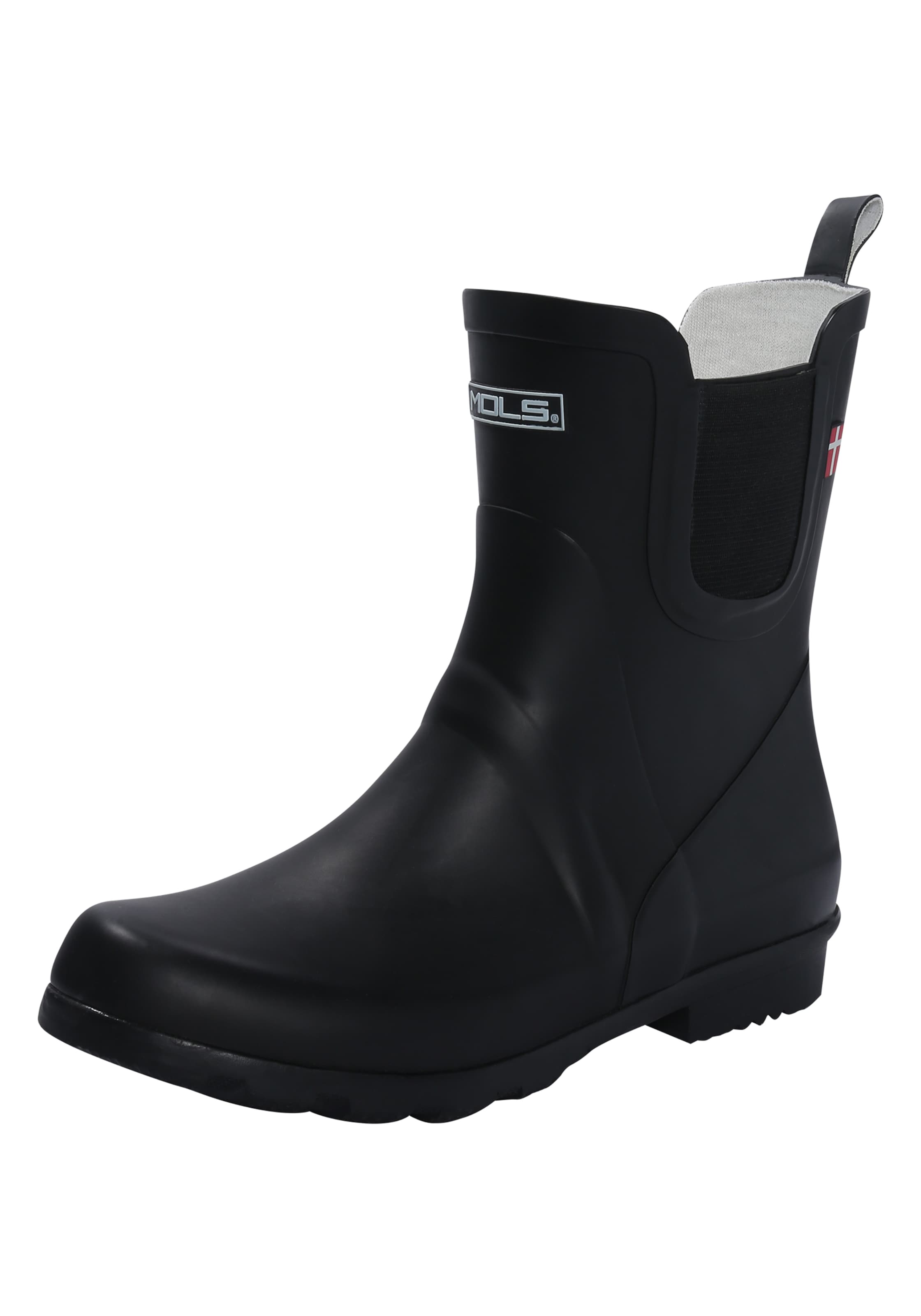 Mols Regenlaarzen 'Suburbs' in Zwart: voorkant