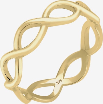 ELLI PREMIUM Ring 'Infinity' in Goud: voorkant