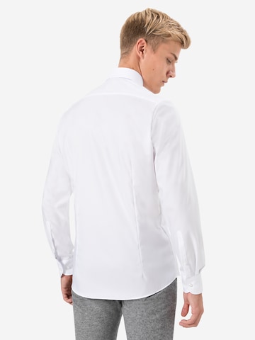 OLYMP Slim fit Business shirt 'Level 5' in White