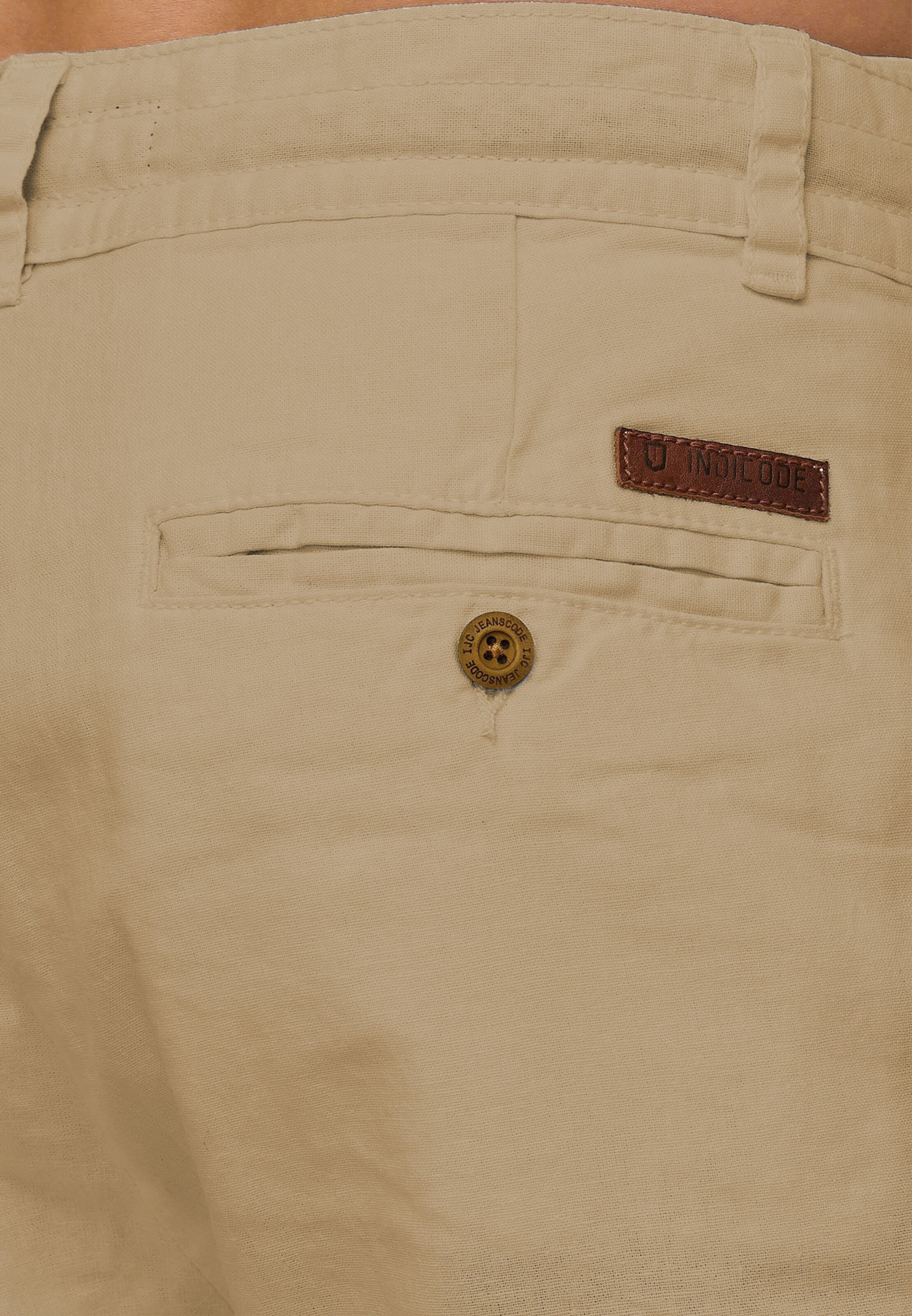 INDICODE JEANS Regular Shorts 'Bowmanville' in Beige