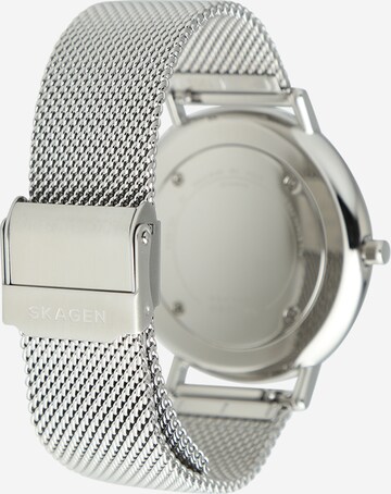 SKAGEN Analoog horloge 'SIGNATUR' in Zilver: terug