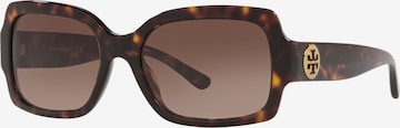 Tory Burch - Gafas de sol en marrón: frente