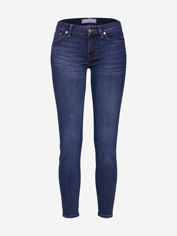 7 for all mankind Skinny Jeans 'The Skinny Crop' in Blau