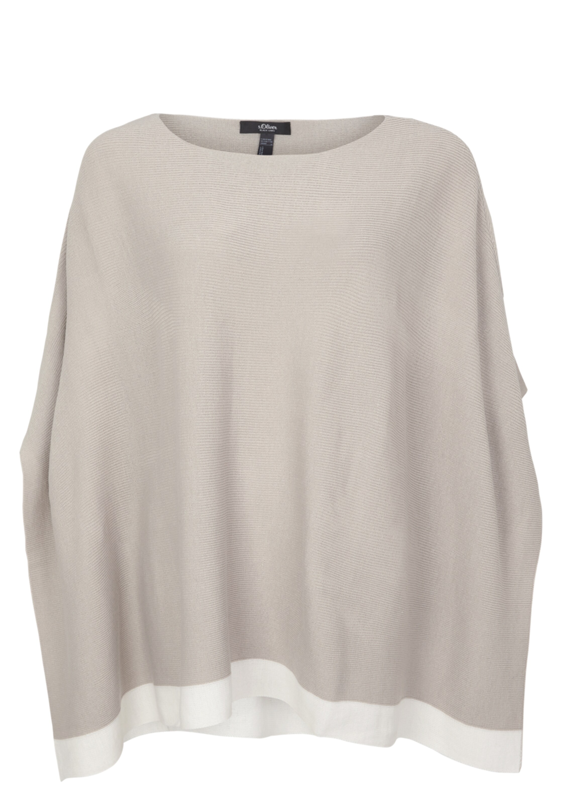 s.Oliver BLACK LABEL - Strickponcho in camel