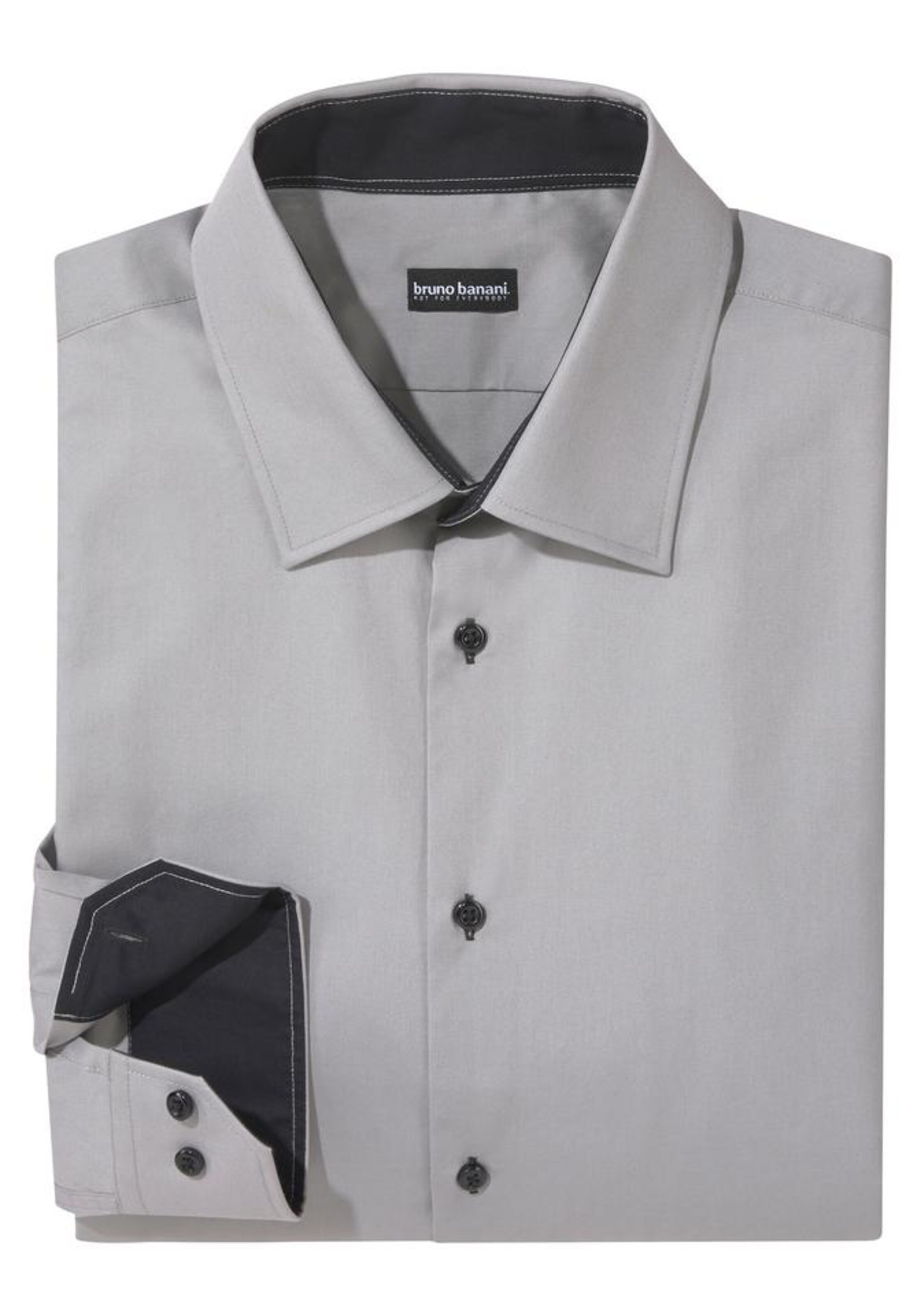 Bruno Banani Regular fit Business Shirt in Grey