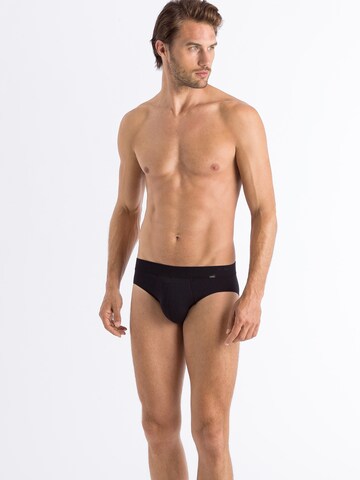 Hanro Slip 'Natural Function' in Schwarz: predná strana